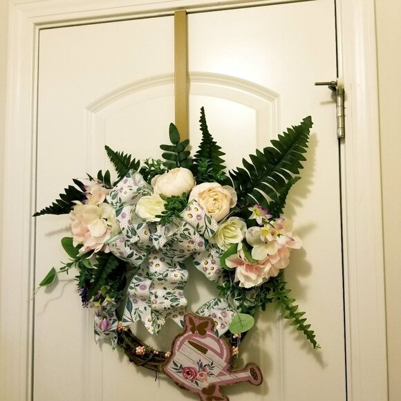 Year-round wreath Everyday wreath Farmhouse floral wreath - Picture 6 of 8